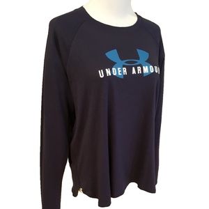 Under Armour Long Sleeve Graphic Tee Navy NWT